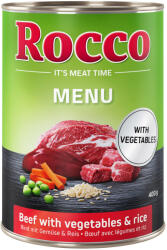 Rocco Rocco Menu 6 x 400 g - Vită, legume şi orez