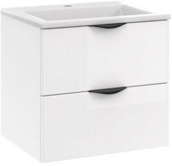 MIRANO Vera II fürdőszobabútor + mosdókagyló + szifon - 50 cm (magasfényű fehér)