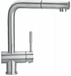 Olasz csaptelep CUA238/NEU - Olasz (Inoxa 41S) álló rozsdamentes csaptelep kihúzható kifolyós, inox (CUA238/NEU)