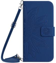 ART SUN FLOWER Husa portofel cu curea Sony Xperia 1 V albastra
