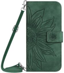 ART SUN FLOWER Husa portofel cu curea Sony Xperia 1 V verde