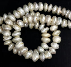 Perle de Cultura Rondea Margele Bijuterii 7-10 x 13-14 mm - Lungime Sirag 40 cm