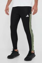 Adidas edzőnadrág Tiro 23 fekete, nyomott mintás - fekete S - answear - 13 390 Ft