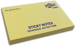 POINT 76x125mm 100lapos sárga öntapadós jegyzettömb (C20508) - tobuy