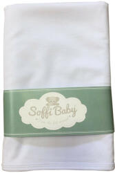 Soffi Baby takaró pamut dupla fehér 80x100cm - babamarket