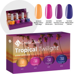 Crystal Nails Tropical Twilight 3 STEP CrystaLac készlet (4x4ml)