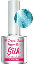 Crystal Nails Tiger Eye Silk CrystaLac - Turquoise 4ml