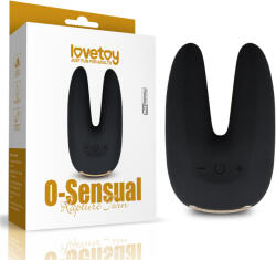 Lovetoy O-Sensual Rapture Twin Clitoral or Nipple Vibrator Black Vibrator