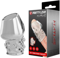 Pretty Love Matias Penis Sleeve Clear Dildo