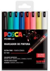 uni Set de markere POSCA PC-1MR Multicolor (8 Piese)