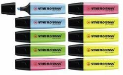 STABILO Set de Markere Fosforescente Stabilo Boss Original 10 Piese Multicolor