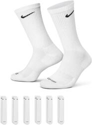Nike Férfi funkcionális magas zokni Nike EVERYDAY PLUS CUSHIONED CREW (6 PAIRS) fehér SX6897-100 - S