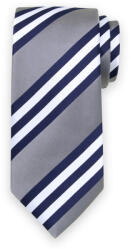Willsoor Férfi klasszikus szürke nyakkendő színes csíkos mintával 15225