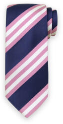 Willsoor Férfi klasszikus sötétkék nyakkendő csíkos mintával 15224
