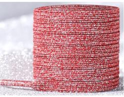  CO-18675 Mágneses cipőfűző - Piros/Csillogó