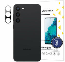 Wozinsky 9H edzett védőüveg kamerára Samsung Galaxy S23 Plus telefonhoz - Fekete