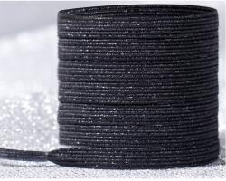  CO-18676 Mágneses cipőfűző - Fekete/Csillogó