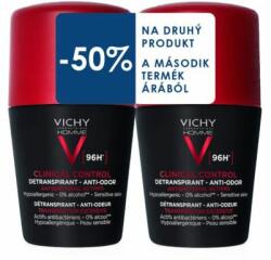 Vichy Homme Izzadásgátló Clinical Control 96H dezodor - Golyós dupla 2x50 ml