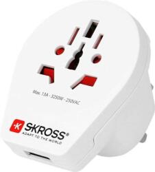 SKROSS Adaptor priza Skross Universal World - UK cu USB (1.500261) - sogest