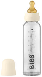 BIBS - Set complet biberon din sticla anticolici, 225 ml, Ivory (5014216) - babyneeds - 119,00 RON
