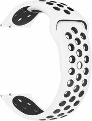 Eternico Sporty Universal Quick Release 20mm - Solid Black and White (AET-U20SP-BlWh)