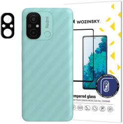 Wozinsky Xiaomi Redmi 11A/Poco C55/Redmi 12C Wozinsky Full Camera Glass 9H kameralencse védő üvegfólia fekete