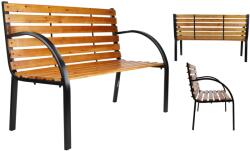 HI Bancă de parc, maro, 122x60x81 cm 62899 (435289)