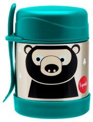 3 Sprouts - Stainless Steel Food Thermos + Villa Bear teal