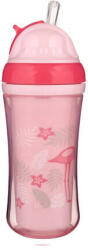 Cana sport cu pai Flamingo, 260 ml, Pink, Canpol Babies