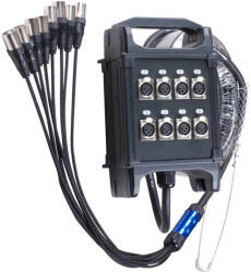 Thunder Germany SB080K10 Alumínium Stage box / Csoportkábel 8 (8 + 0 csatorna, 10 m kábel) - mkaudio