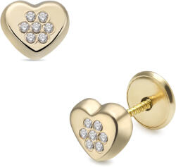 Lisa ragyogó szív gyerek fülbevaló - JTAG-0696 (JTAG-0696)