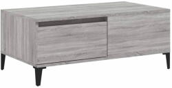 vidaXL szürke sonoma színű szerelt fa dohányzóasztal 90 x 50 x 36, 5 cm 821122