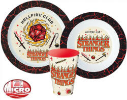 Stranger Things étkészlet, micro műanyag szett, pohárral 260 ml (STF11159) - oliviashop