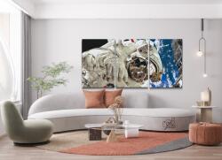  Festés számok szerint - Űrhajós (3 db-os készlet) Méret: 30x40cm (3db), Keretezés: Keret nélkül (csak a vászon)