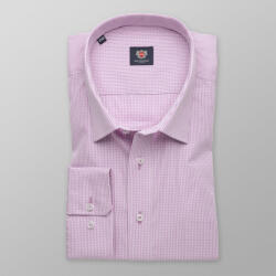 Willsoor Férfi klasszikus ing London 8632 lila színben kockákkal