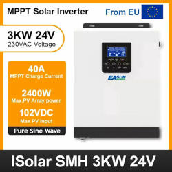  Хибриден соларен инвертор EASUN SMH-3kw/24v MPPT, Off Grid