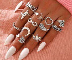 Jewelry & watches пръстен (комплект от 12 бр. ) JEWELRY & WATCHES - Punk - N73