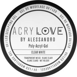 Alessandro International Gel-poly-acrilic pentru unghii - Alessandro International AcryLove Poly-Acryl-Gel Clear White 50 g