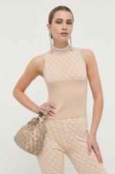 Guess top LISE női, félgarbó nyakú, bézs, W3YR26 Z37K0 - bézs XS - answear - 35 990 Ft