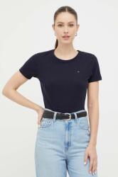 Tommy Hilfiger pamut póló női, sötétkék - sötétkék S - answear - 14 990 Ft