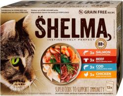 Shelma Salmon/beef/cod/chicken 12x85 g