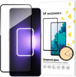 Wozinsky Realme GT Neo 5 / Realme GT3 üvegfólia Wozinsky Full Glue 9H fekete kerettel tokbarát