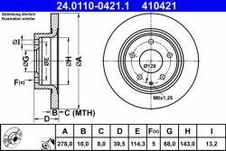 ATE Disc frana ATE 24.0110-0421.1 (24.0110-0421.1)