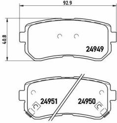 BREMBO set placute frana, frana disc BREMBO PRIME LINE P 30 046 (P 30 046)