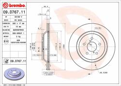 BREMBO Disc frana BREMBO PRIME LINE - UV Coated 09. D767.11 (09.D767.11)