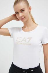 EA7 Emporio Armani t-shirt női, fehér - fehér XS - answear - 25 990 Ft