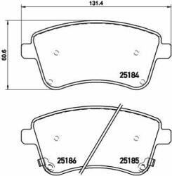 BREMBO set placute frana, frana disc BREMBO PRIME LINE P 30 064 (P 30 064)