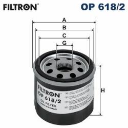 FILTRON Filtru ulei FILTRON OP 618/2 (OP 618/2) - automobilus