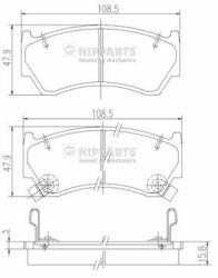 NIPPARTS set placute frana, frana disc NIPPARTS J3601062 - automobilus