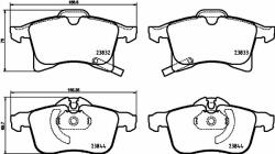BREMBO set placute frana, frana disc BREMBO PRIME LINE P 59 089 (P 59 089)